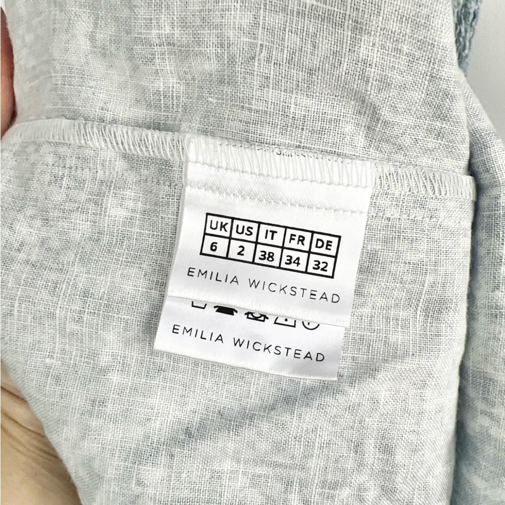 Emilia Wickstead Size US 2 • Blue Python Print Li… - image 6